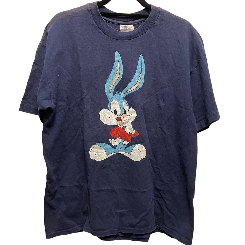 Vintage 90s Buster Bunny Tiny Toons Cartoon Single Stitch Shirt Adult Large